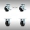 Service Caster 4 Inch Stainless Steel Polyolefin Caster Set with 2 Brakes/Swivel Lock 2 Rigid SCC-SS30S420-POB-TLB-BSL-2-R-2 - alternate 1